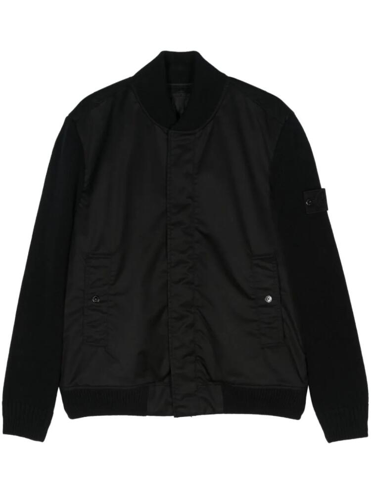 Stone Island Compass-badge bomber jacket - Black Cover