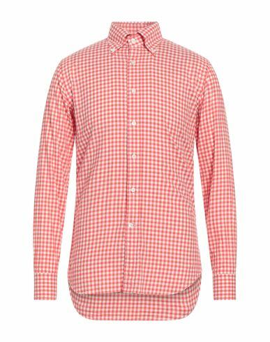 Alessandro Gherardi Man Shirt Tomato red Cotton Cover