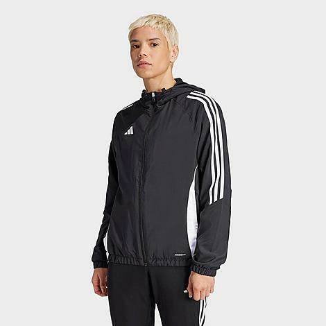 Adidas Women's Tiro 24 Windbreaker Jacket in Black/Black Cover