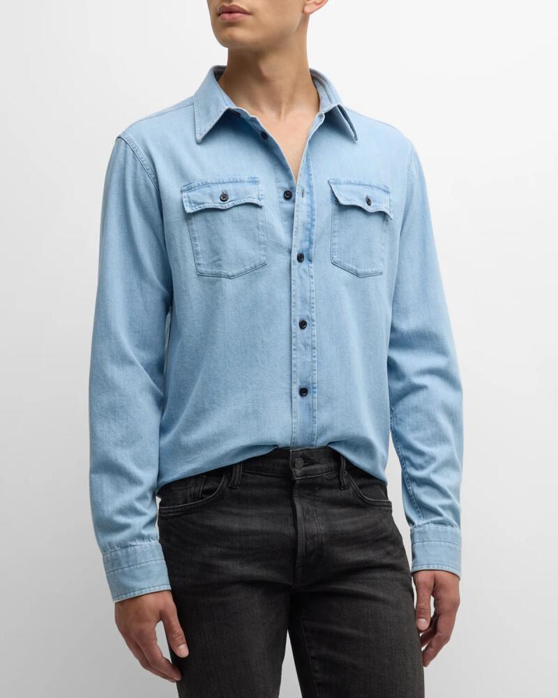 TOM FORD Men's Denim Western Shirt Cover