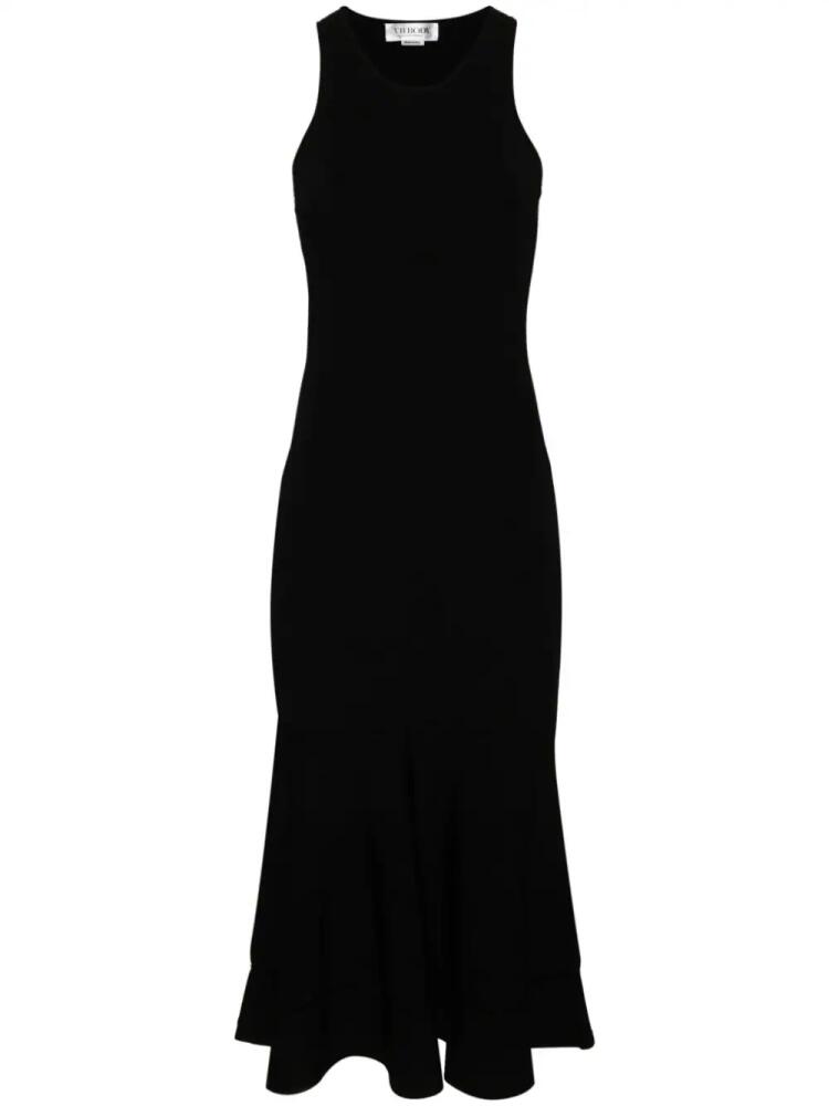 Victoria Beckham bodycon flared-hem midi dress - Black Cover