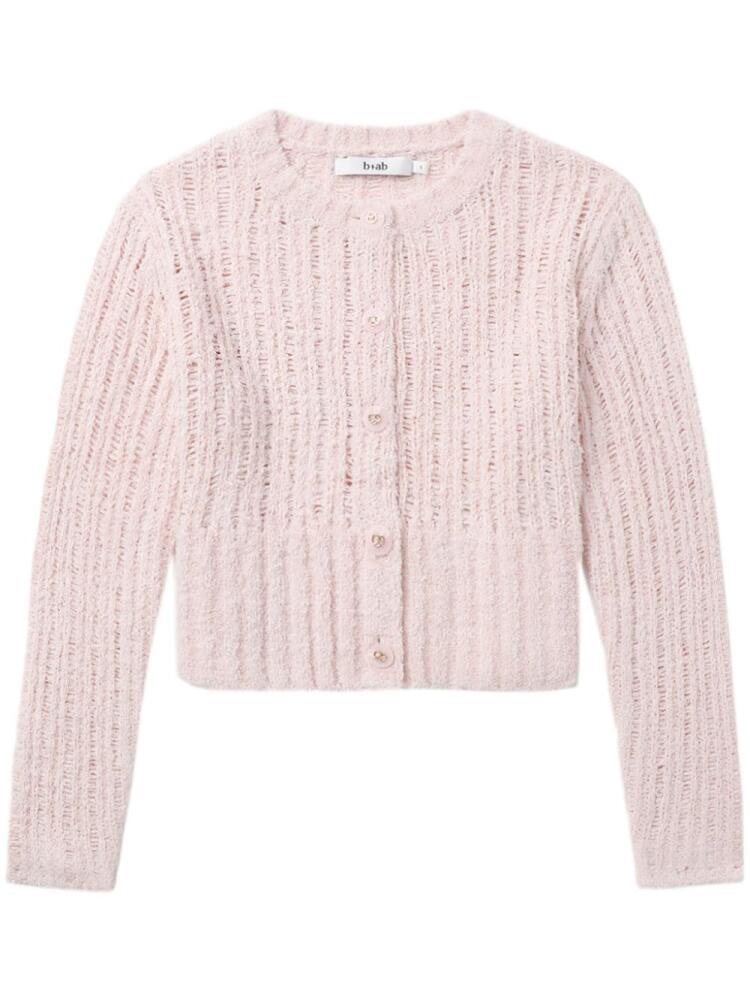 b+ab open-knit cardigan - Pink Cover