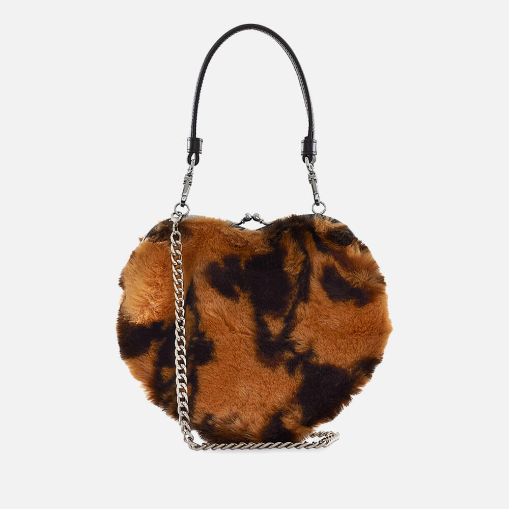 Vivienne Westwood Belle Heart Frame Faux Fur Purse Cover