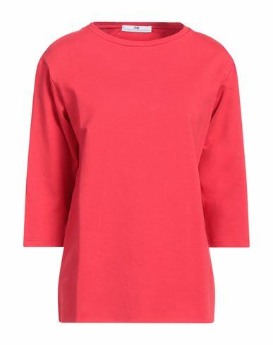 Mr Massimo Rebecchi Woman Sweatshirt Red Cotton, Elastane Cover