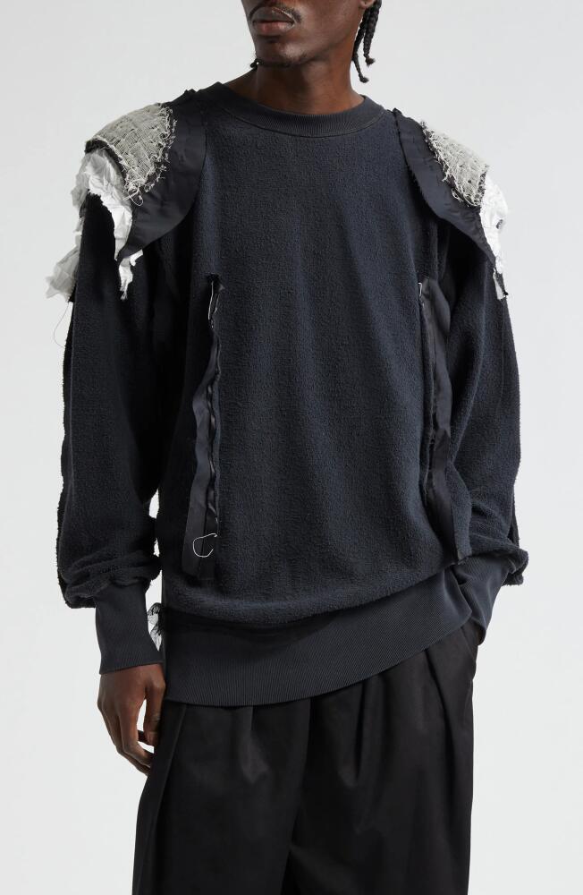 Maison Margiela Décortiqué Inside Out Sweatshirt in Charcoal Cover