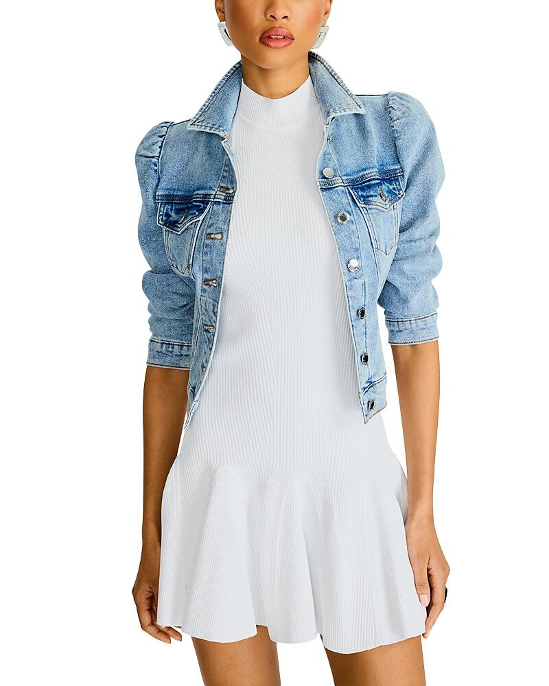 Retrofete Ada Puffed Shoulder Denim Jacket Cover