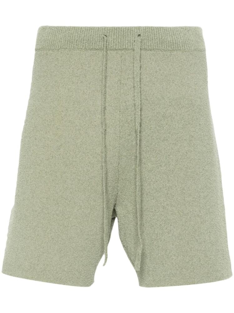 Nanushka drawstring-waist knitted shorts - Green Cover