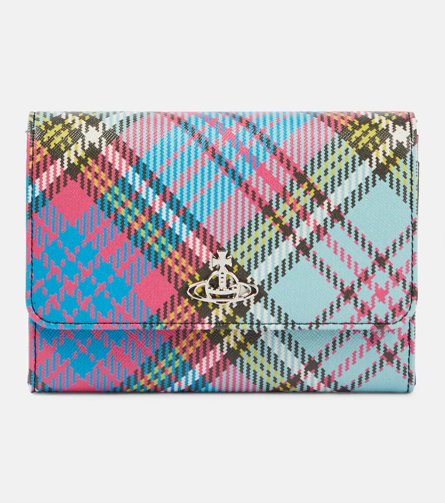 Vivienne Westwood Tartan faux leather wallet Cover