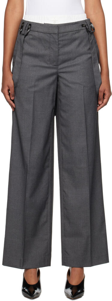 REMAIN Birger Christensen Gray Suspender Trousers Cover