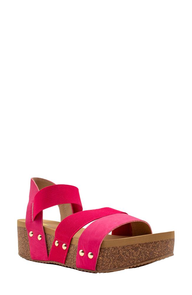 Volatile Picnic Water Resistant Platform Sandal in Fuchsia Cover