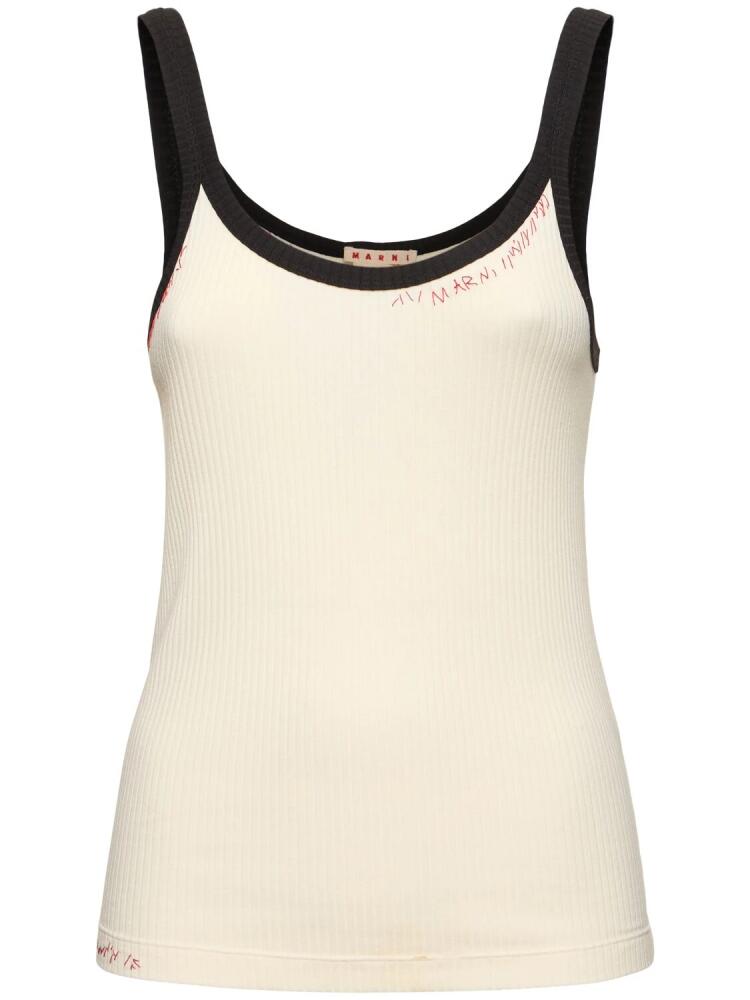 MARNI Ribbed Jersey Tank Top Cover