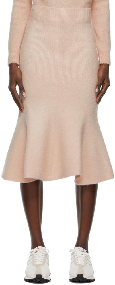 Lanvin Beige Wool Fit & Flare Skirt Cover