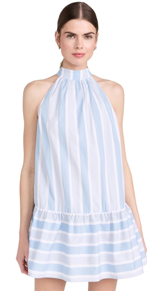 STAUD Mini Marlowe Dress Adriatic Stripe Cover