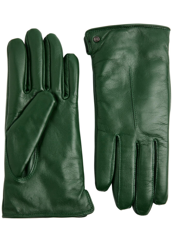 Dents Maria Leather Gloves - Green Cover