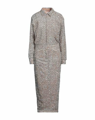 N°21 Woman Midi dress Silver Polyamide, Polyester Cover