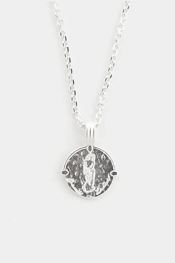 Deux Lions Jewelry Sterling Silver Zodiac Necklace in Aquarius Cover