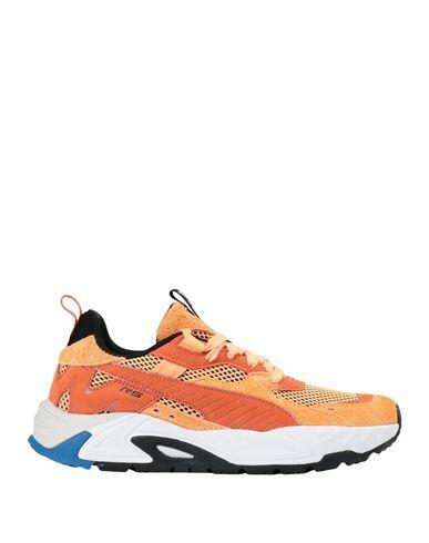 Puma Rs-trck Horizon Man Sneakers Mandarin Textile fibers, Soft Leather Cover