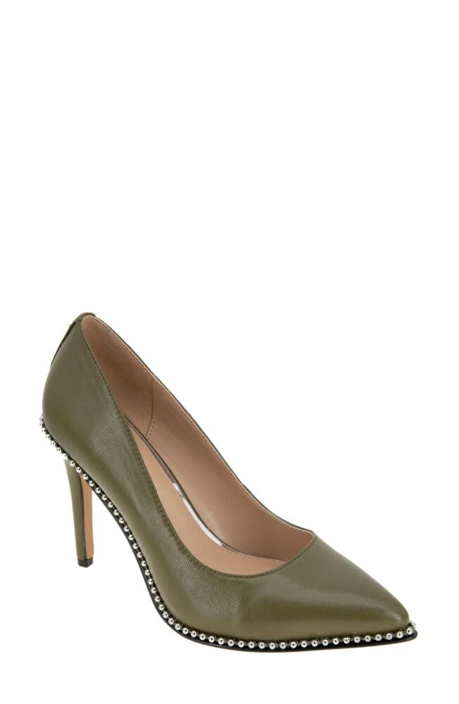 bcbg Holli Pointed Toe Pump in Dark Olive Cover