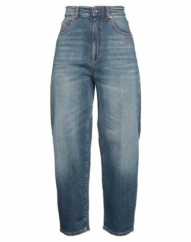 Avantgar Denim By European Culture Woman Jeans Blue Cotton, Elastane Cover