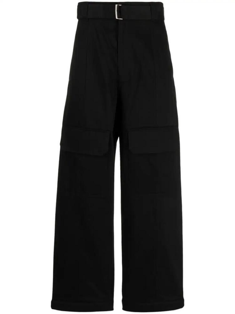 SONGZIO high-waist straight-leg cropped trousers - Black Cover