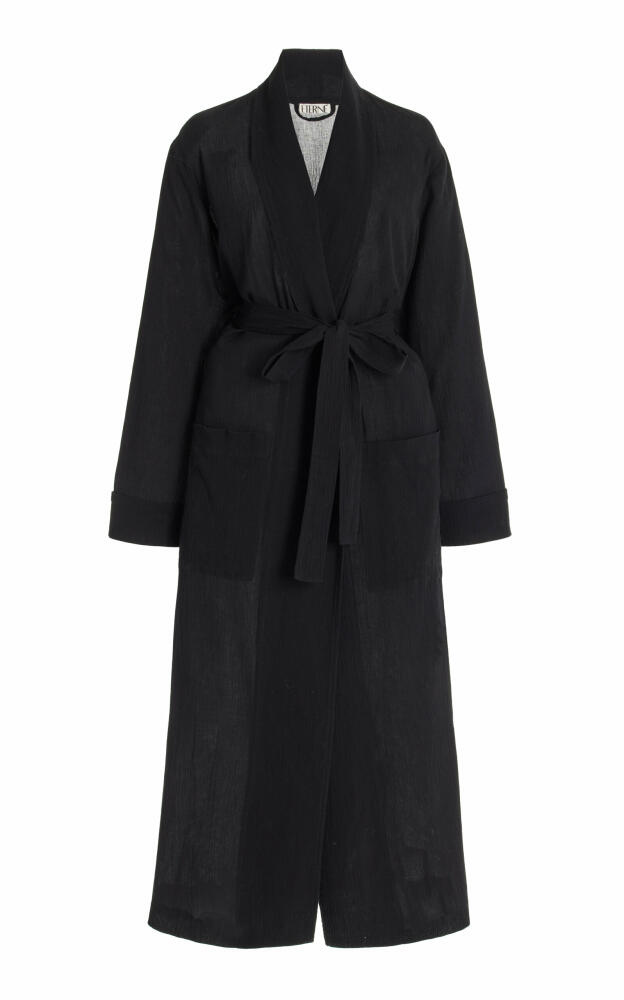 terne - Exclusive Lennon Cotton Robe - Black Cover