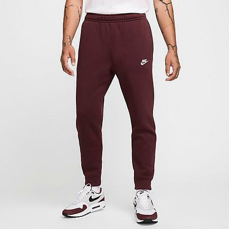 Nike Sportswear Club Fleece Jogger Pants in Red/Burgundy Crush Cover