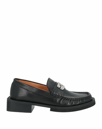 Ganni Woman Loafers Black Leather Cover