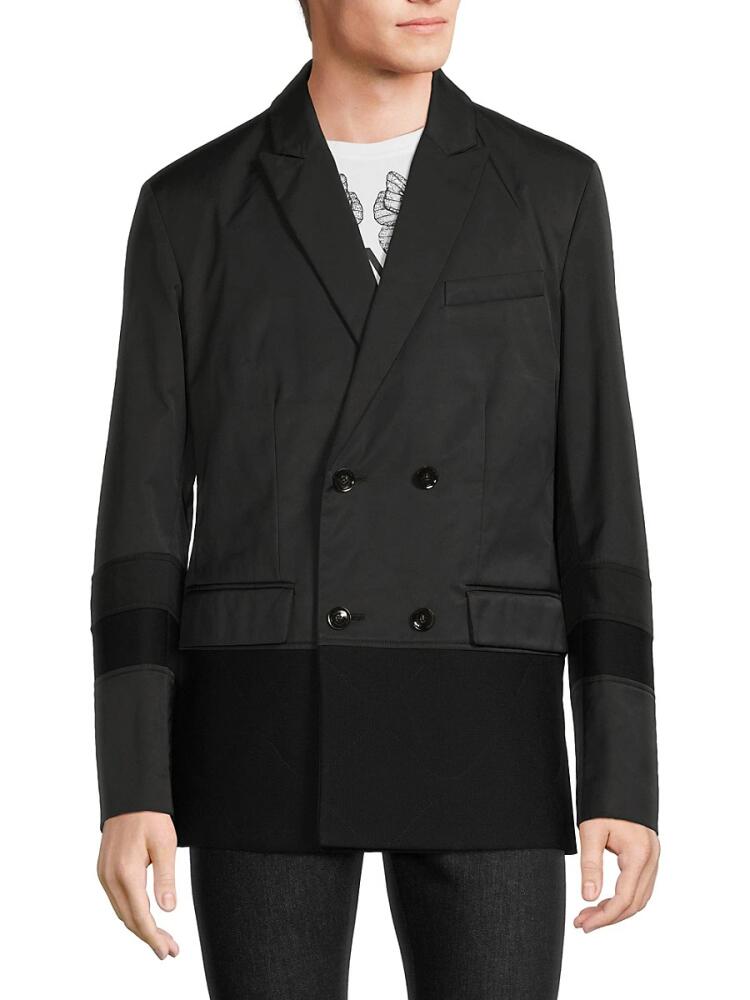 Valentino Men's Capispalla Double Breasted Blazer - Nero Cover