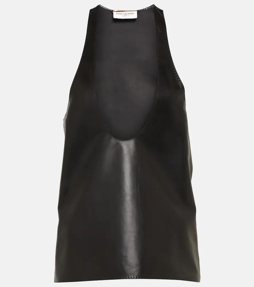 Saint Laurent Leather tank top Cover