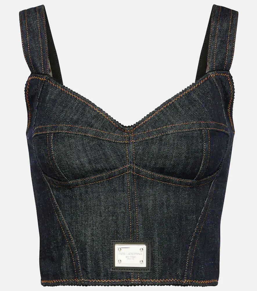 Dolce & Gabbana Denim bustier Cover