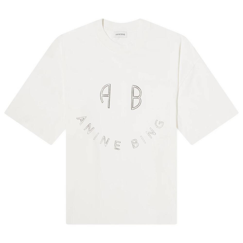 Anine Bing Women's Kent T-Shirt in Ivory Cover