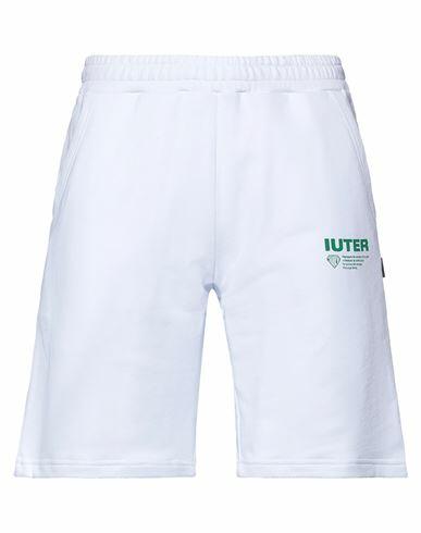 Iuter Man Shorts & Bermuda Shorts White Cotton Cover