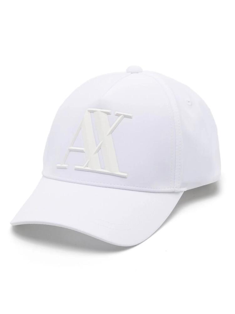 Armani Exchange monogram-plaque cap - White Cover