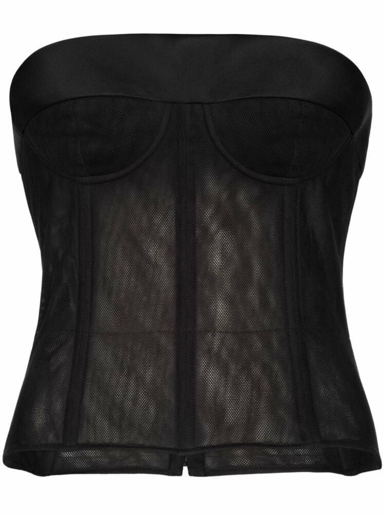 Maison Margiela tulle bustier top - Black Cover