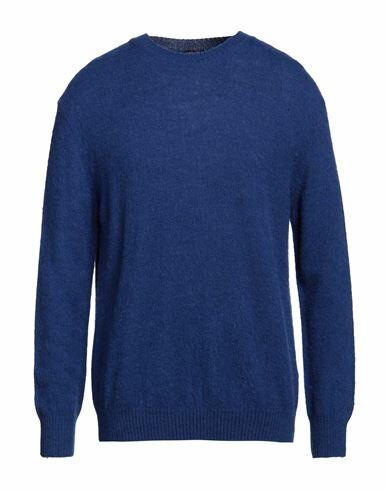 Retois Man Sweater Blue Acrylic, Merino Wool, Alpaca wool Cover