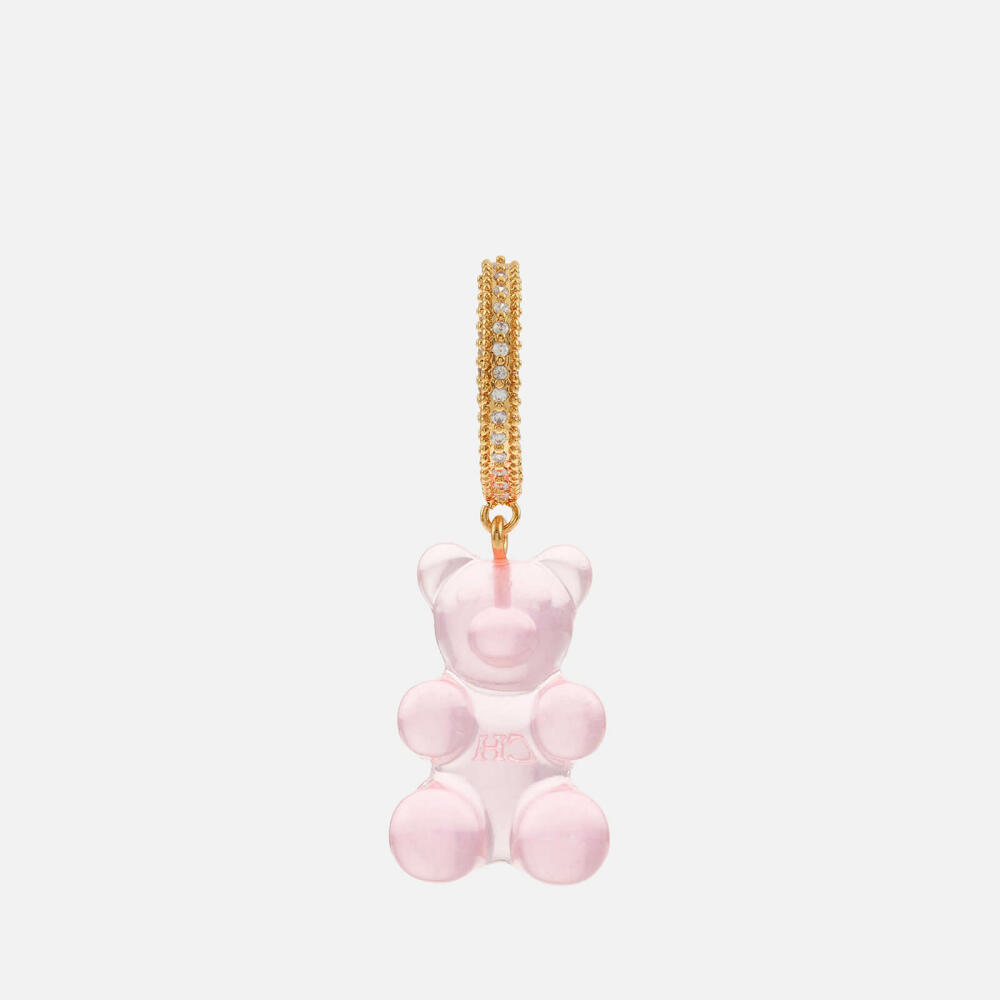 Crystal Haze Mega Nostalgia Bear Gold-Plated Earring Cover