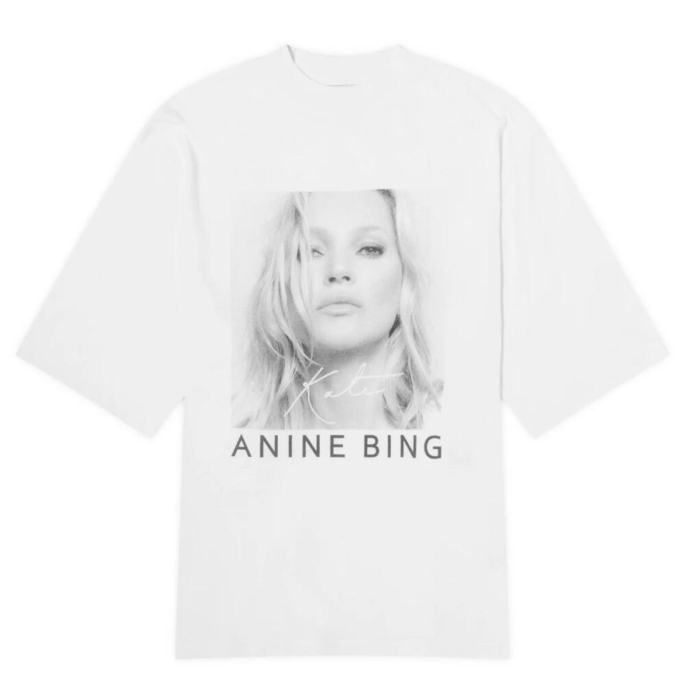 Anine Bing Women's AVI Kate Moss T-Shirt in White Cover