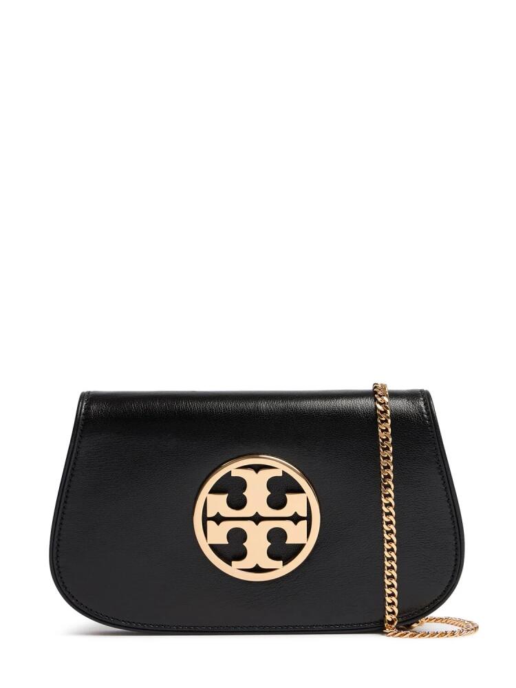 TORY BURCH Reva Leather Clutch Cover