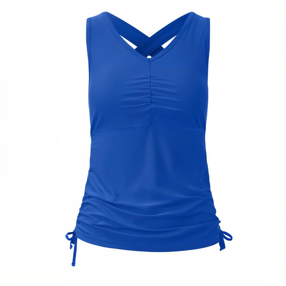 UV Skinz Ruched Tank Top in Deep Sea Cover