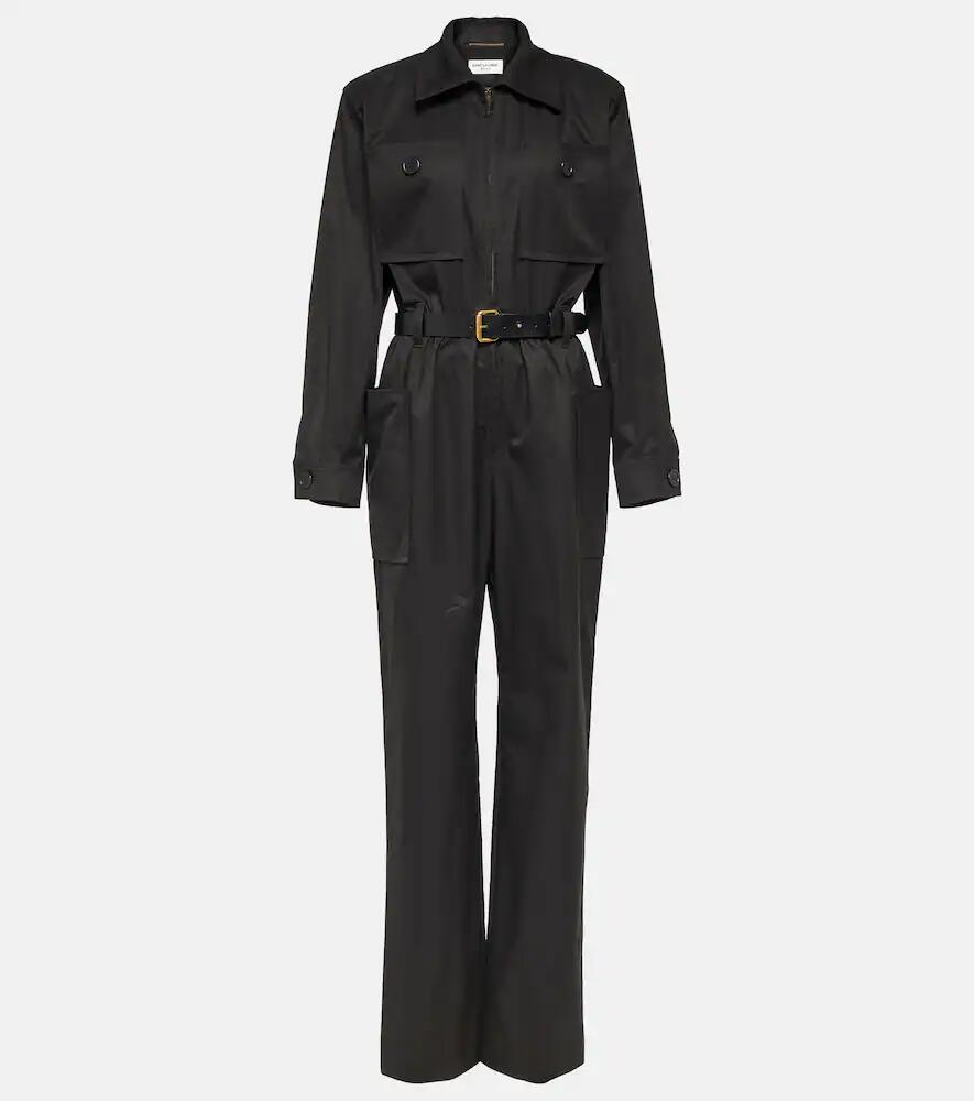 Saint Laurent Cotton twill jumpsuit Cover