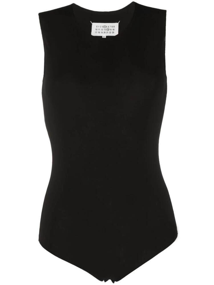 Maison Margiela round-neck sleeveless bodysuit - Black Cover