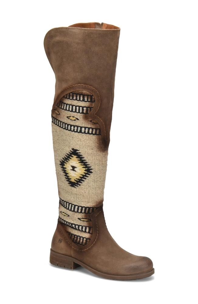 Børn Lucero Over the Knee Boot in Taupe Combo Cover