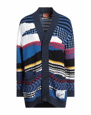 Missoni Woman Cardigan Midnight blue Cotton, Polyester Cover