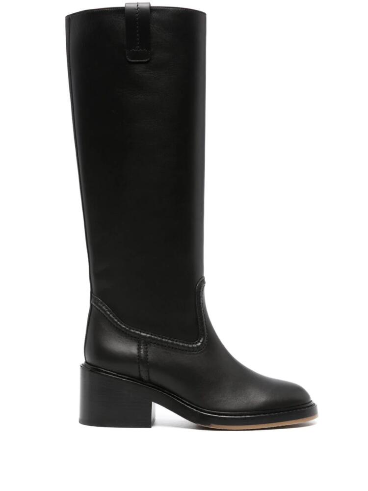 Chloé 70mm knee-high leather boots - Black Cover