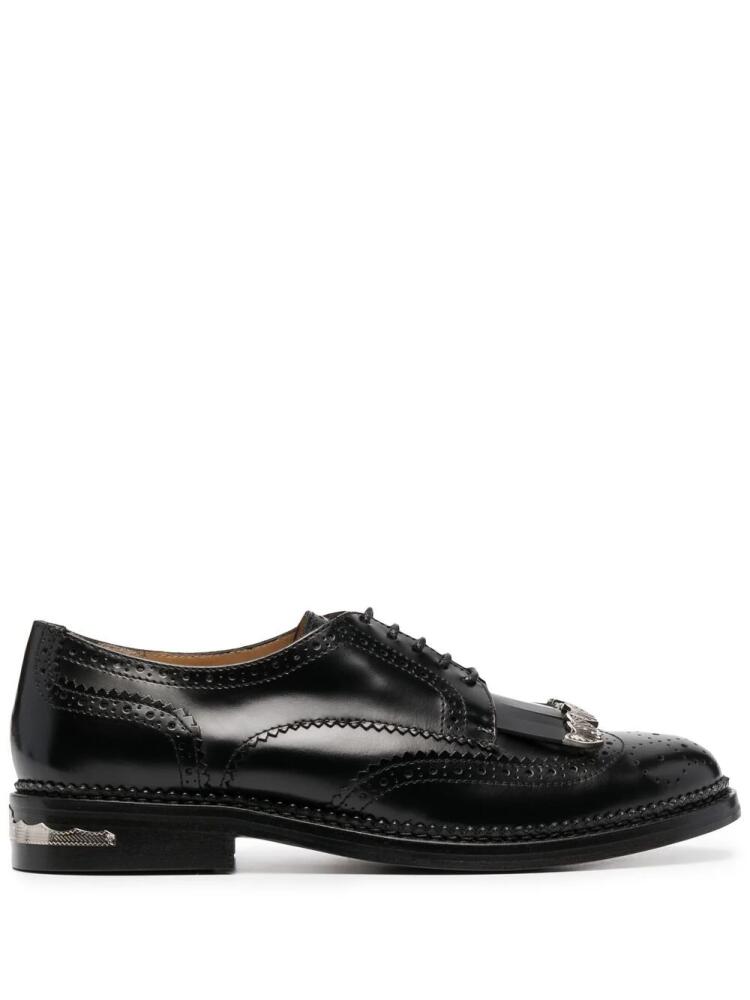 Toga Pulla fringed detail brogues - Black Cover