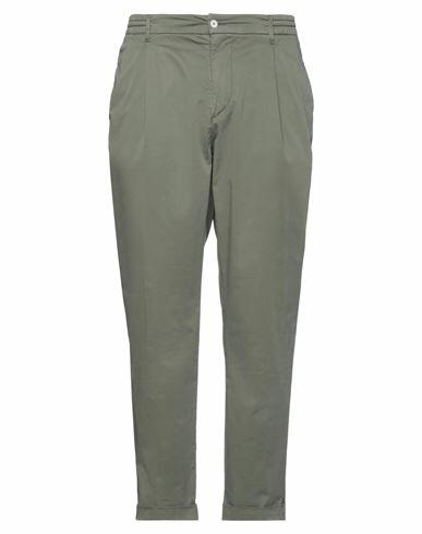 0/zero Construction Man Pants Military green Cotton, Elastane Cover