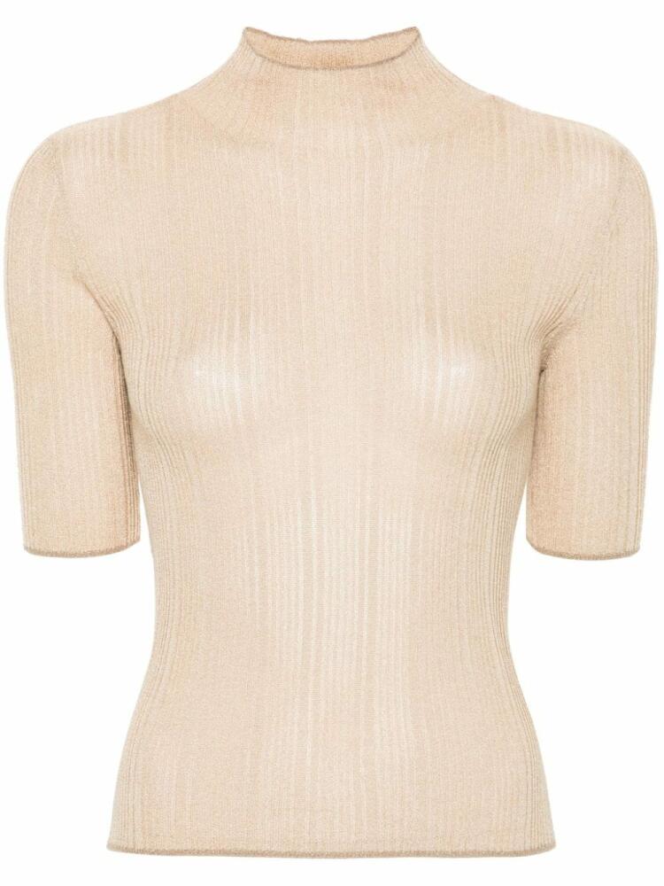 LIU JO lurex sweater - Gold Cover