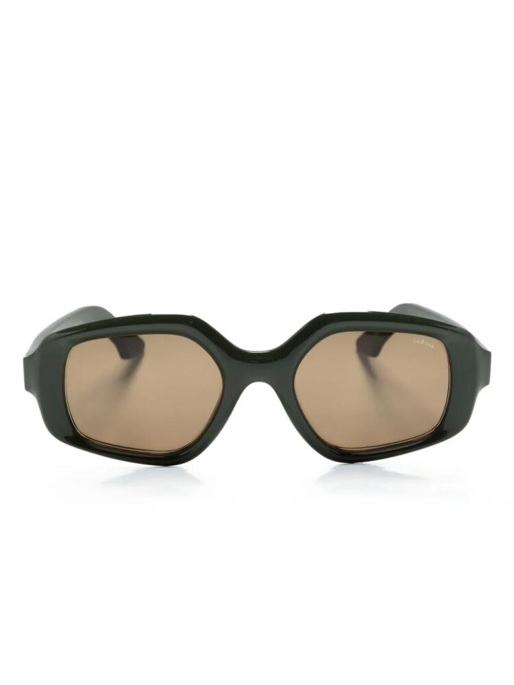 Lapima Elisa geometric-frame sunglasses - Green Cover