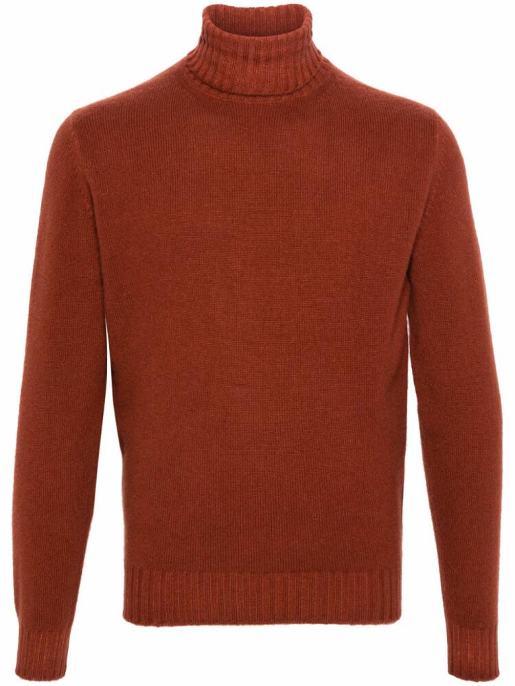 Dell'oglio roll-neck long-sleeve jumper - Orange Cover