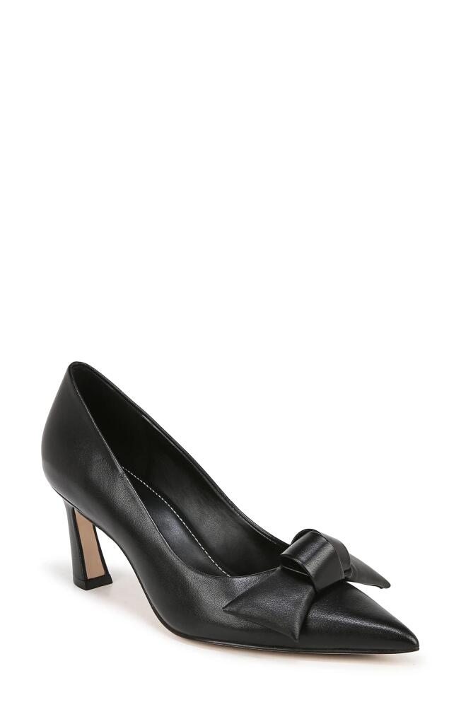 27 EDIT Naturalizer Emery Bow Pointed Toe Pump in Black Leather Cover